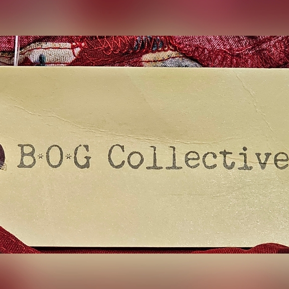 B•O•G Collective Faux Wrap Dress In Red/Blue Size M NWT MSRP $50 - Picture 5 of 5